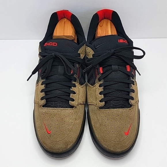 Nike | SB Ishod Wair brown/black suede low top sneakers | MENS 10.5 - Picture 2 of 8